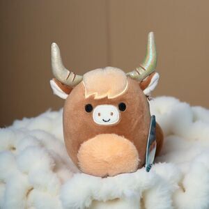 NWT Wilfred the Highland Cow Squishmallow Plush Stuffed Animals 5” P47